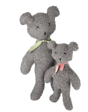 Peluche pour Chiens Ourson "Orsu-Pa" Gris - Dogs in the City