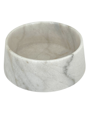 Gamelle Marbre de Carrara Véritable pour Chien et Chat - Luxe & Design