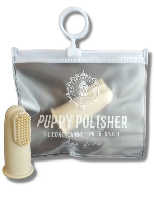 Brosse à Dents Doigtier Chien Chiot - Wag & Bright