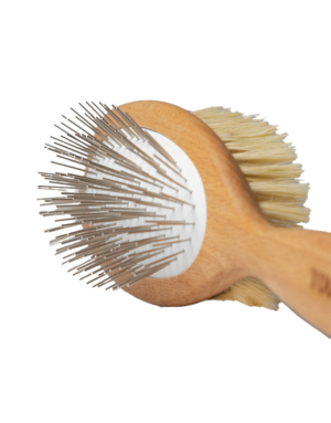 Brosse pour Chien Double Face - Fibres Naturelles