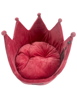 Panier Chien et Chat Crown Rose Royal - Design Confort