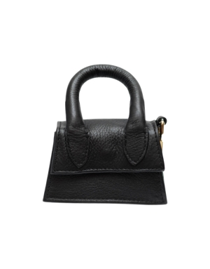 Sac à Crottes où Friandises Inspiration Créateur - Cuir Véritable Noir