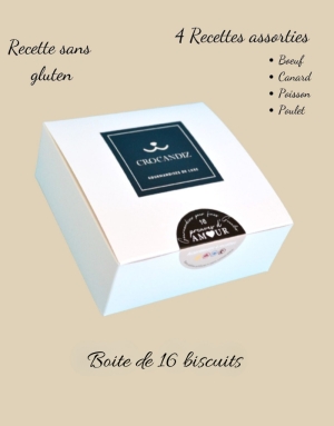 Pour Chien Boîte de Biscuits Assortiment Crocandiz